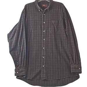 Bob Timberlake Mens Sz XLT Flannel Plaid Button Down Long Sleeve Shirt